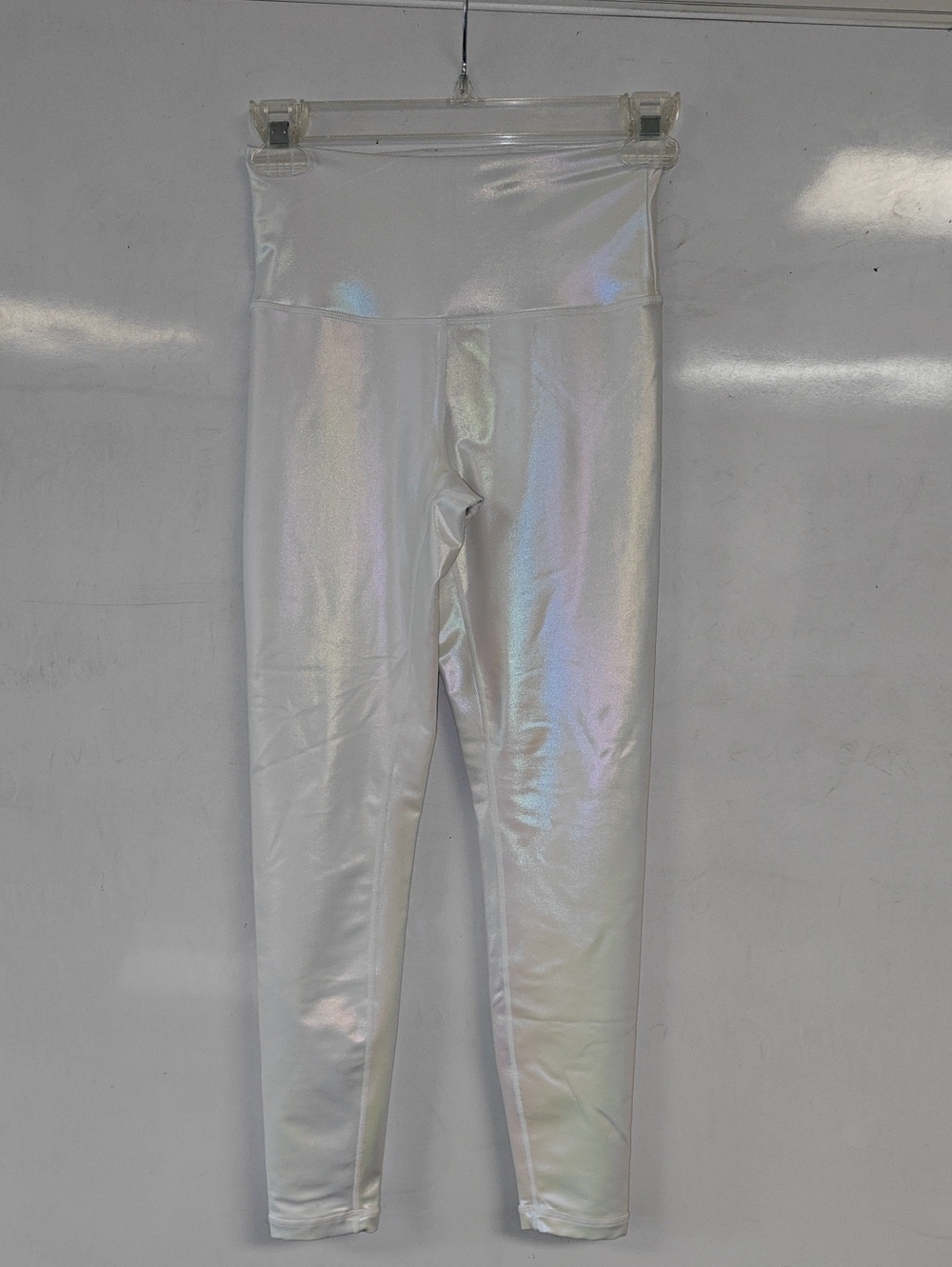ZYIA Active High-Waisted White Unicorn Luxe Leggings